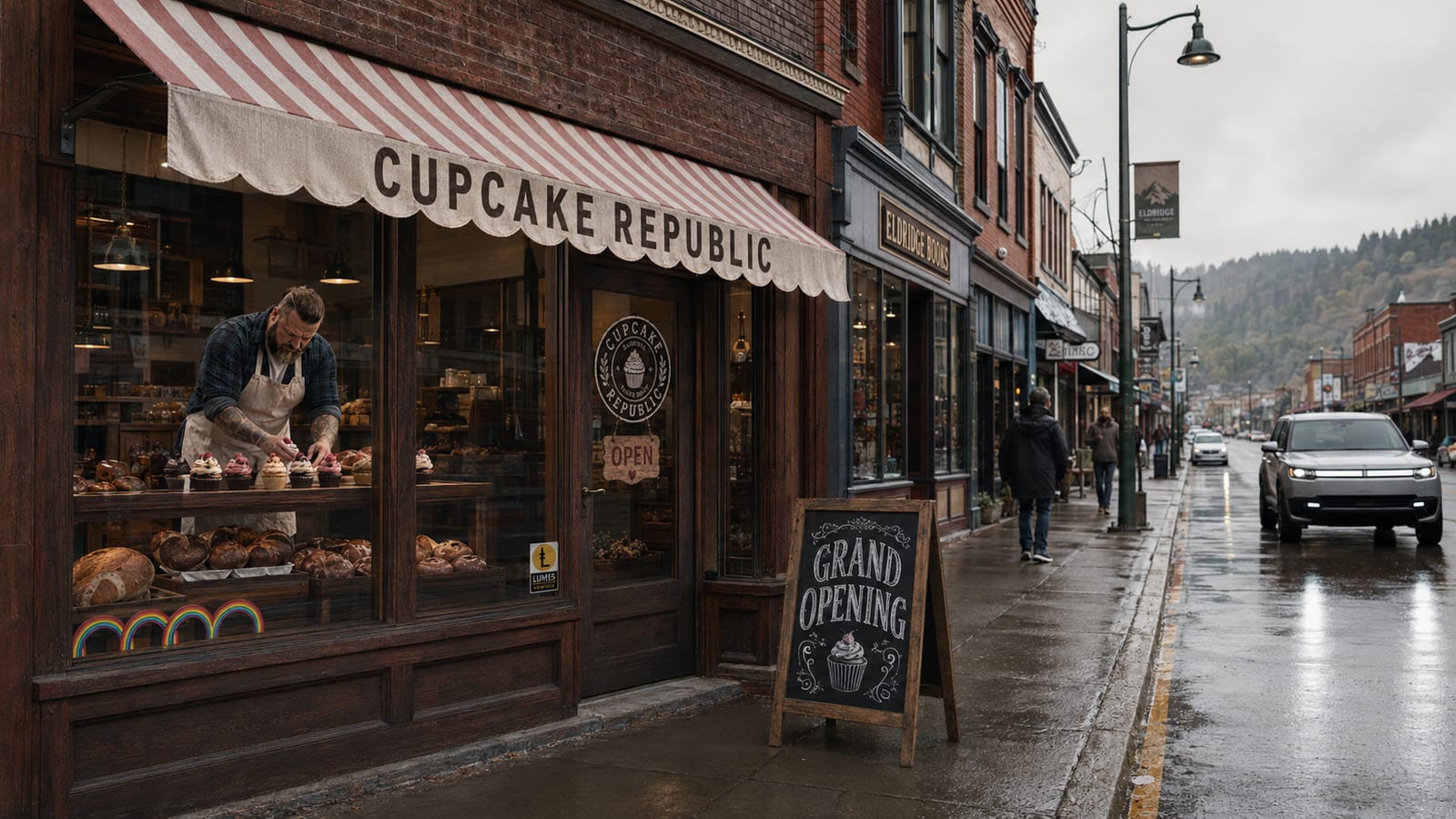 Main Street — the town starts to thrive